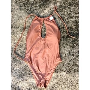 Rust t colored one piece